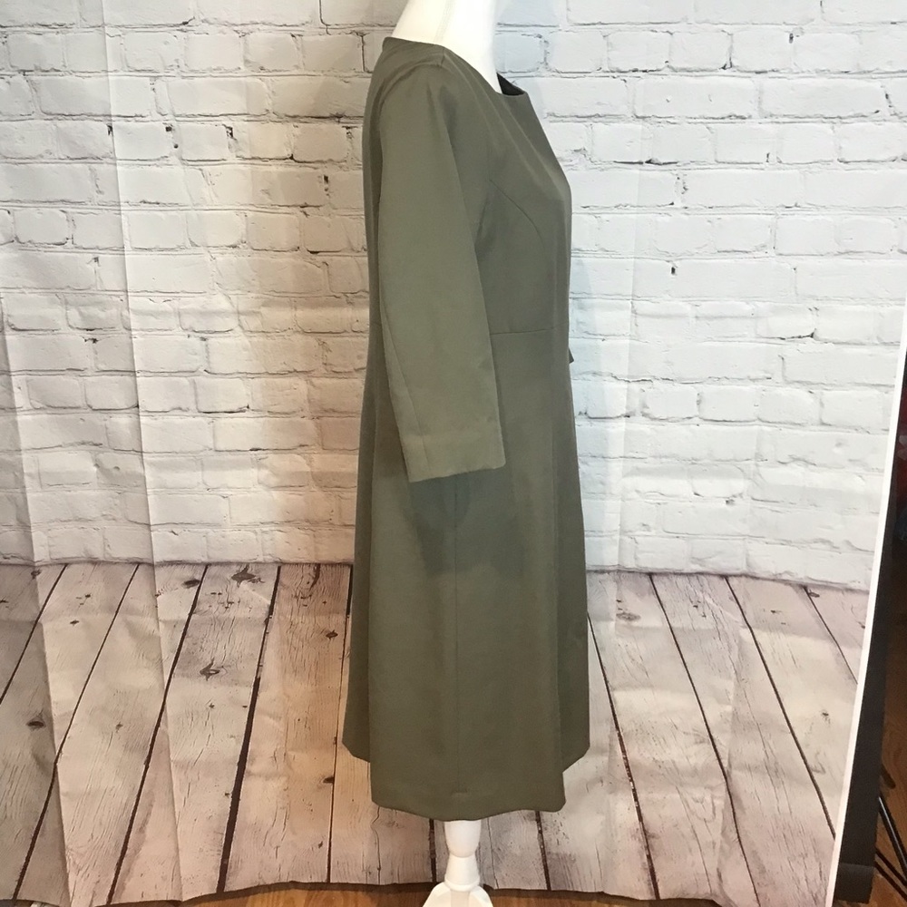 Pendleton Virgin Wool Olive Green Button Front De… - image 6